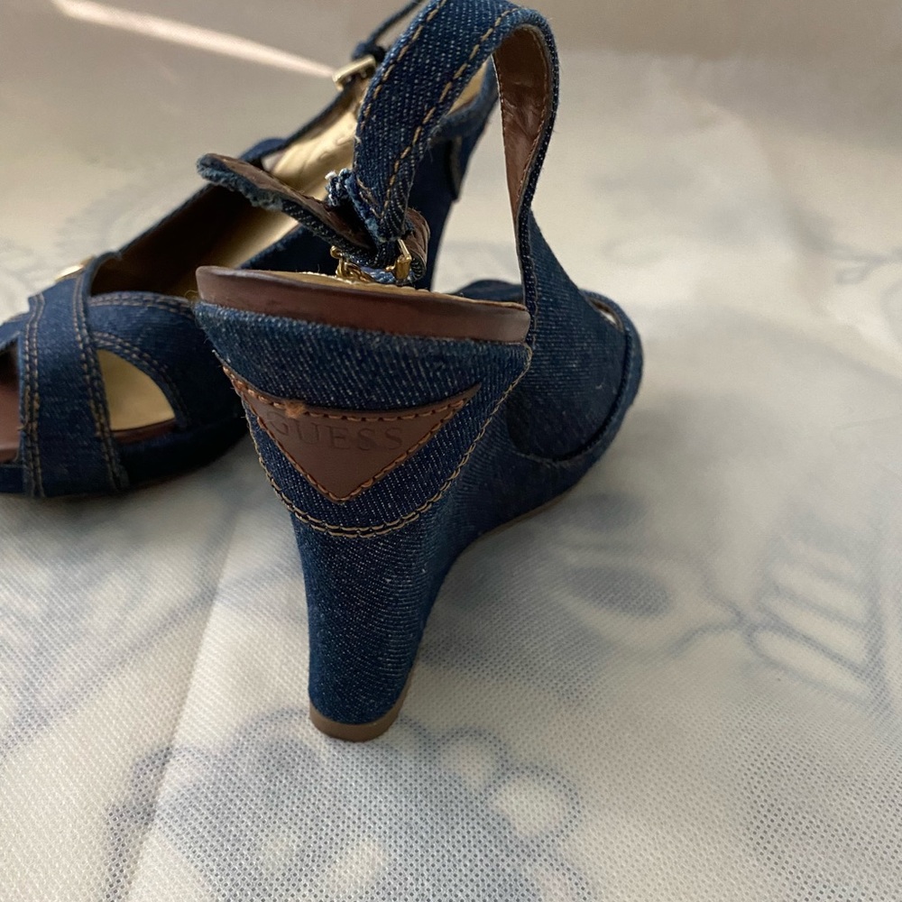 Guess Wedge Jeans Shoes, size 7 - Picture 3 of 7